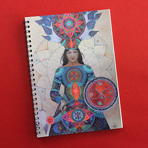 notebook 15x21cm, 'Demande à l’univers' recycled paper